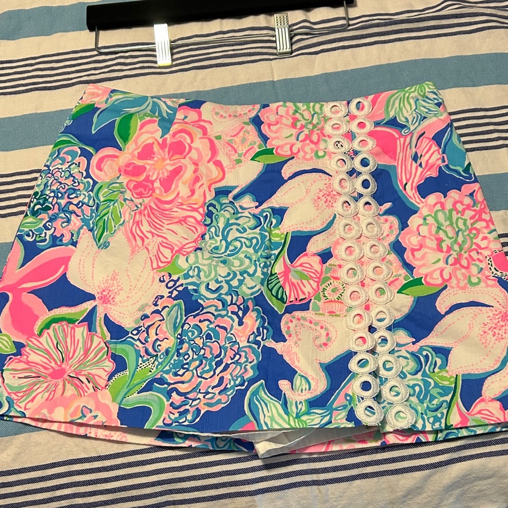 Lilly Pulitzer Floral Skirt - Pink, Blue, Green